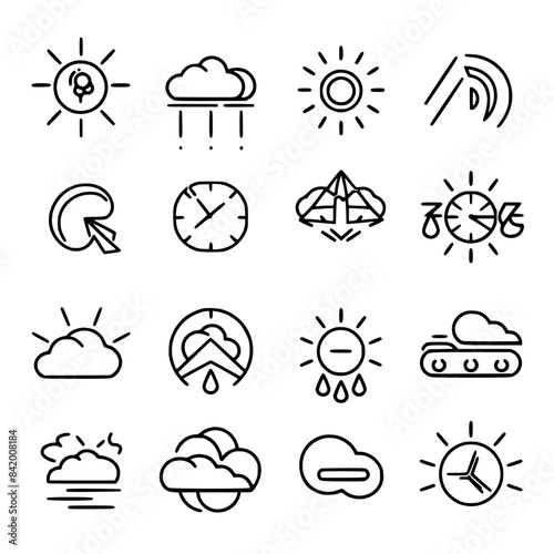 Rain icon, storm icon, weather icon, climate icon, meteorology icon, wind icon, snow icon, moon icon, thunderstorm icon, temperature icon, sun icon, cloud icon, nature icon, sky icon, winter icon, clo