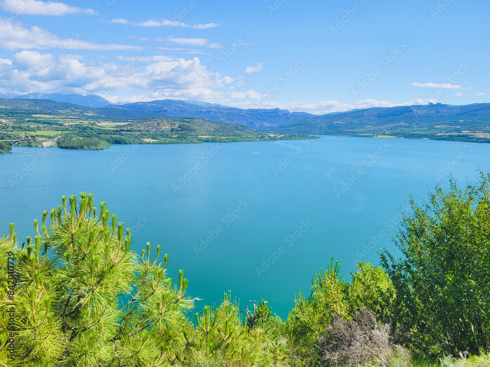 Landscape view of the San Antoni reservoir, Talarn Lleida. Landscape view of the San Antoni reservoir, Talarn Lleida.