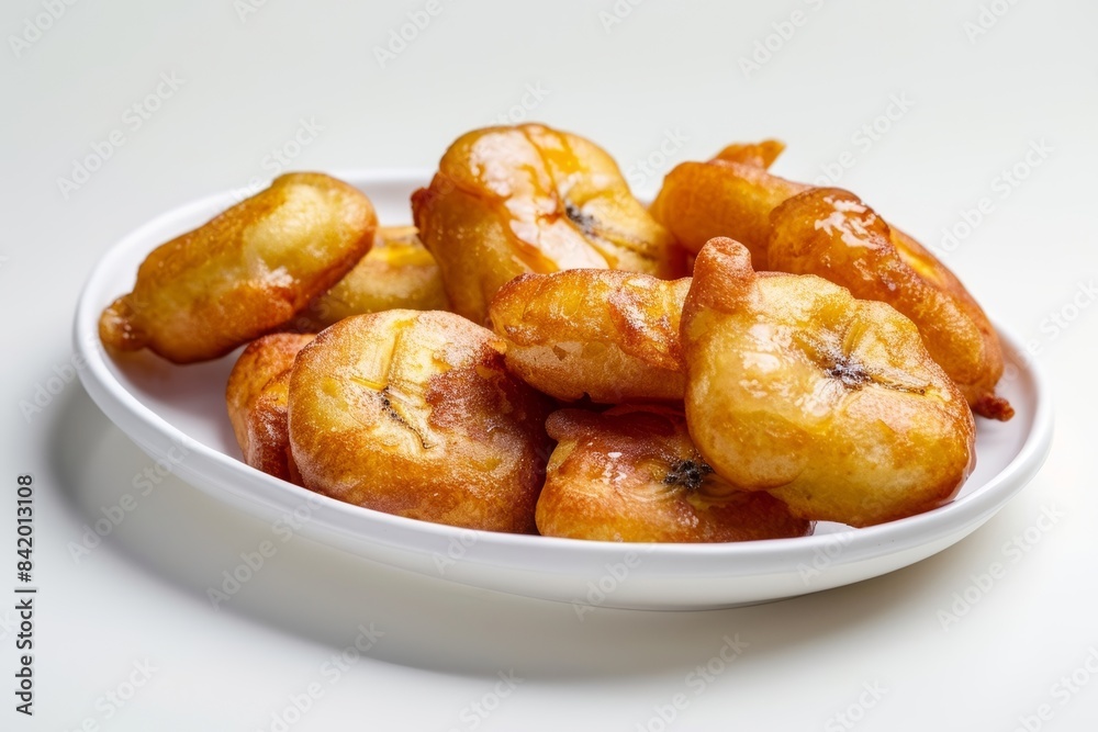Homemade Golden Brown Banana Fritters with Buttermilk Batter Homemade Golden Brown Banana Fritters with Buttermilk Batter