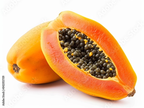 A close up photo of a papay...