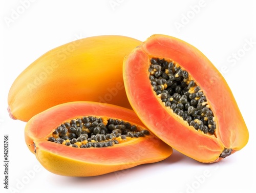 A close up photo of a papay...