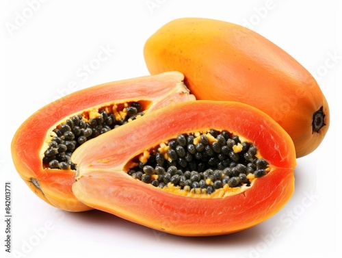 A close up photo of a papay...