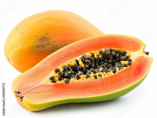 A close up photo of a papay...