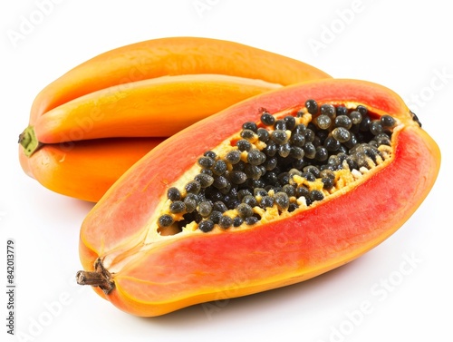 A close up photo of a papay...