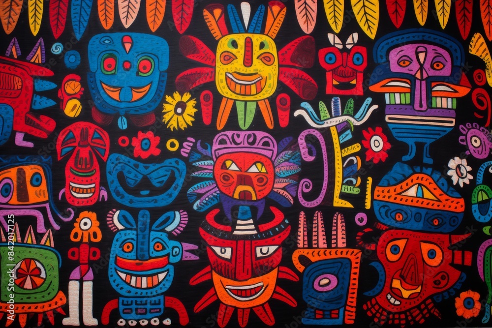 Panama Mola Tapestry Panama Mola Tapestry
