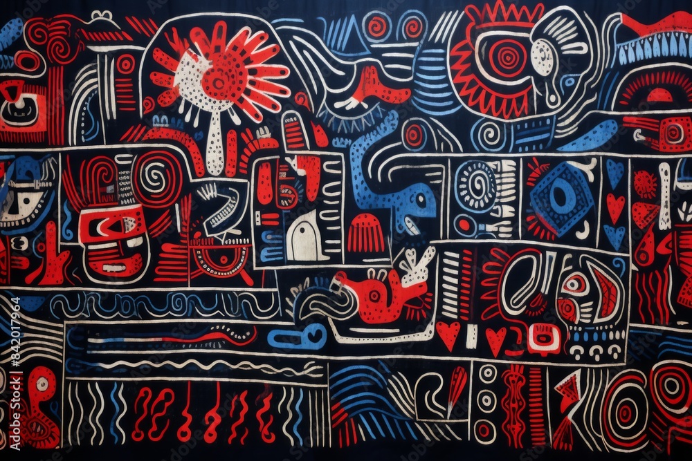 Panama Mola Tapestry Panama Mola Tapestry