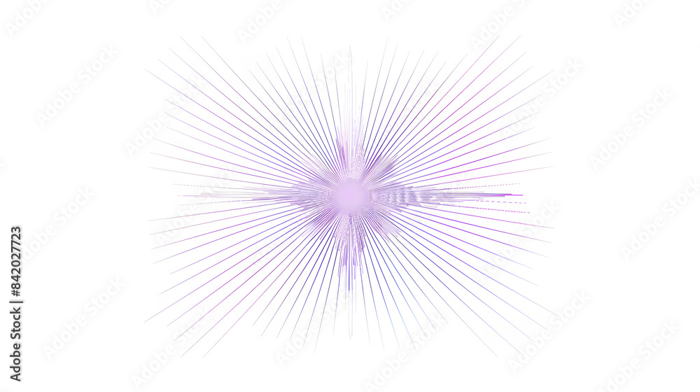 Obraz premium A minimalist line art illustration of an abstract star. Featuring light purple lines on a white background. star shape and straight strokes creating a sense of radiance and brilliance. 