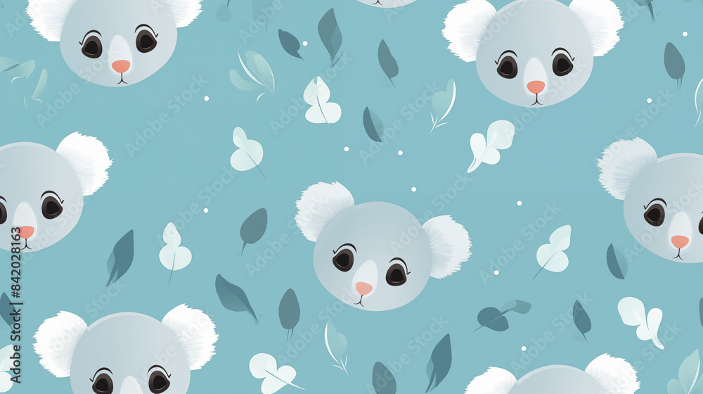 Abstract Image Pattern Background, Koalas, Texture, Wallpaper, Background, Cell Phone Cover and Screen, Smartphone, Computer, Laptop, 16:9 Format - PNG