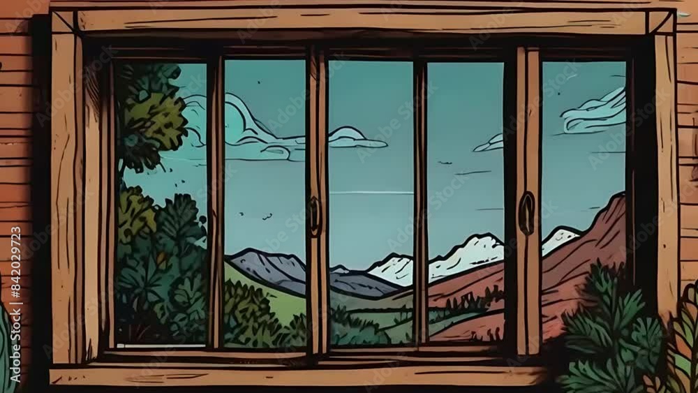 window in the house with an artistic abstract window in the house with an artistic abstract