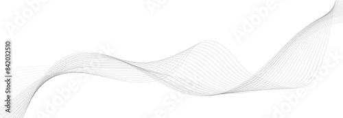 Abstract background with lines and smoke waves	
