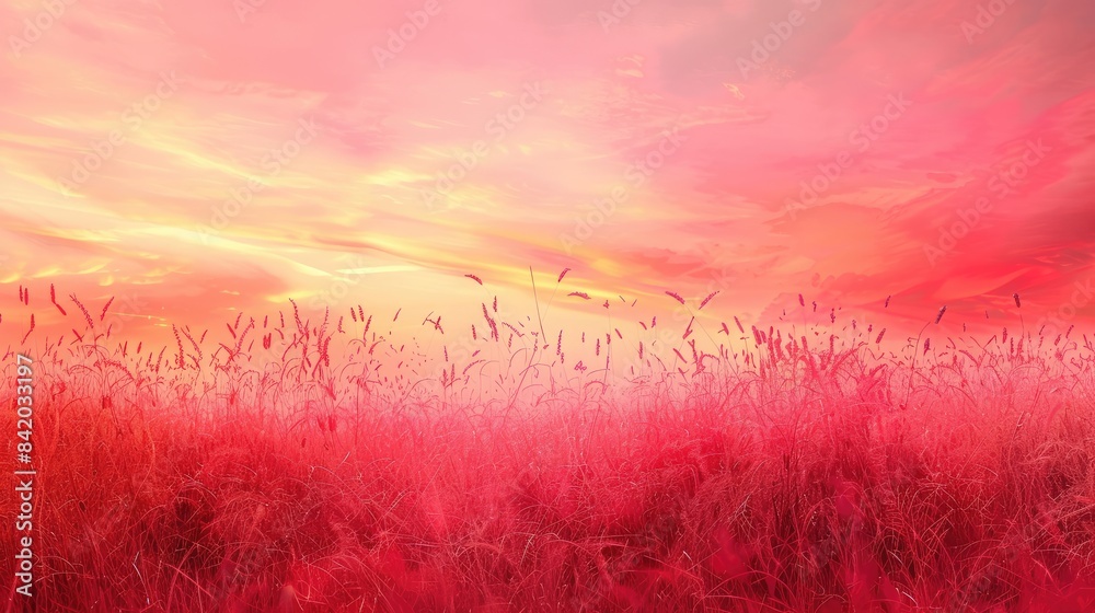 sunset in the field sunset in the field