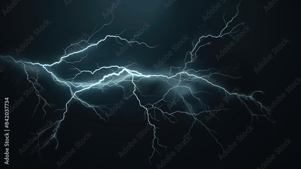 Flash of lightning on dark background Flash of lightning on dark background