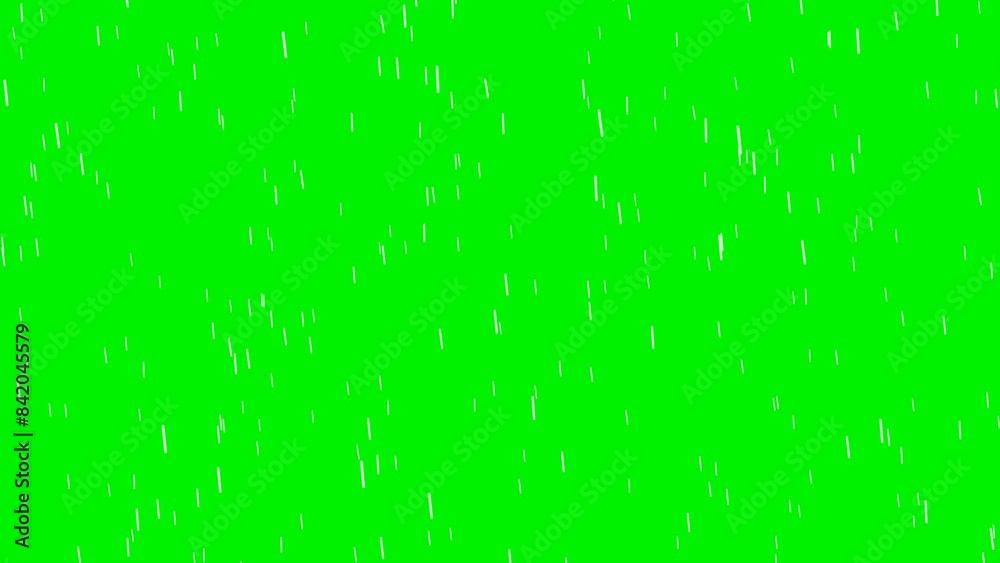 Rainfall and Splash Effect: 4K Resolution Animated Rain Video