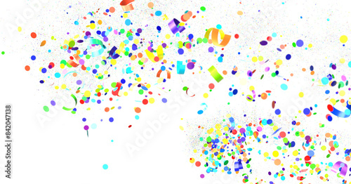 confetti png. Gold confetti falls from the sky. Glittering confetti on a transparent background. Holiday,  transparent PNG © vegefox.com