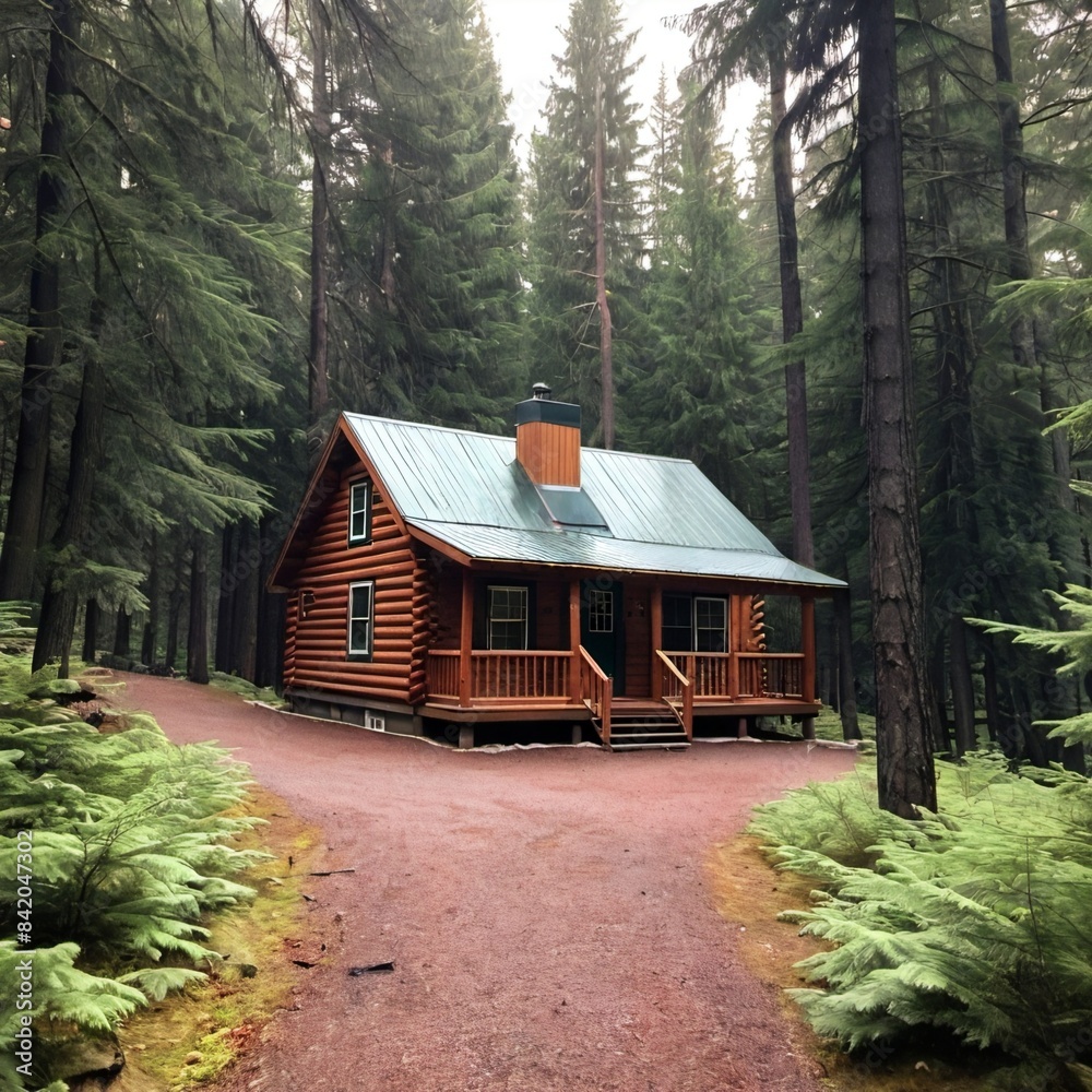 A beautiful cabin in the woods A beautiful cabin in the woods