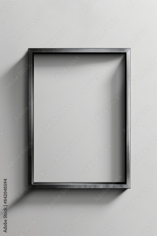 Black Picture Frame on White Wall Black Picture Frame on White Wall