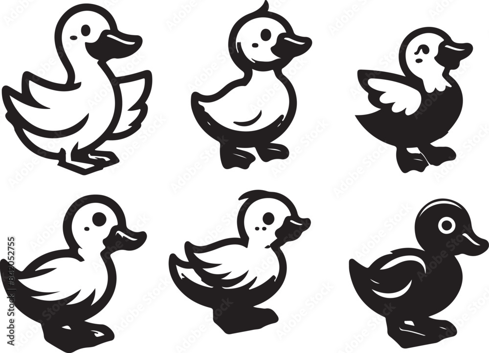 Obraz premium duck vector icon logo rubber duck sunglasses cartoon character illustration bird farm animal doodle symbol design 