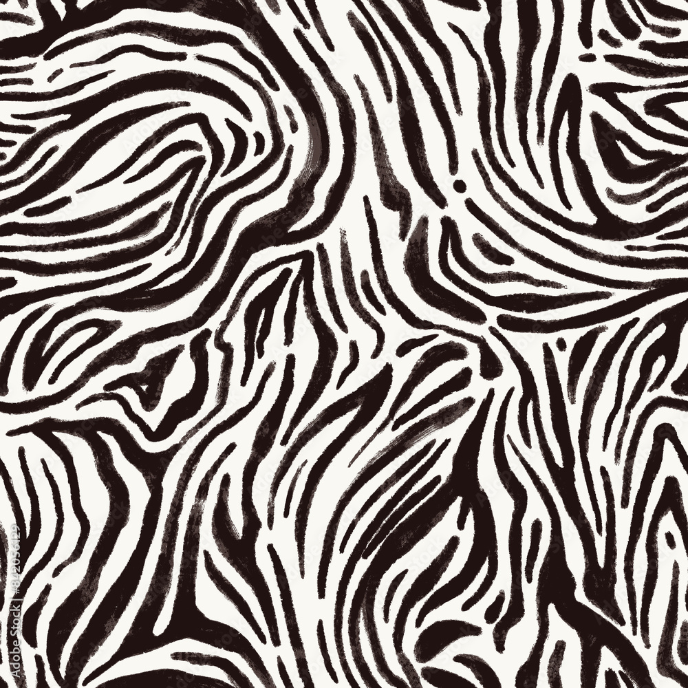 Wild animal print seamless pattern in zebra stripes design Wild animal print seamless pattern in zebra stripes design