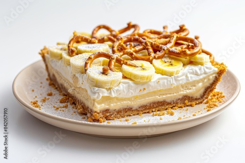 Banana Cream Pie with Pretzel Crust Artisanal Delight