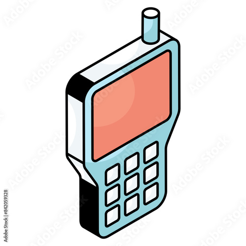 Creative design icon of walkie talkie