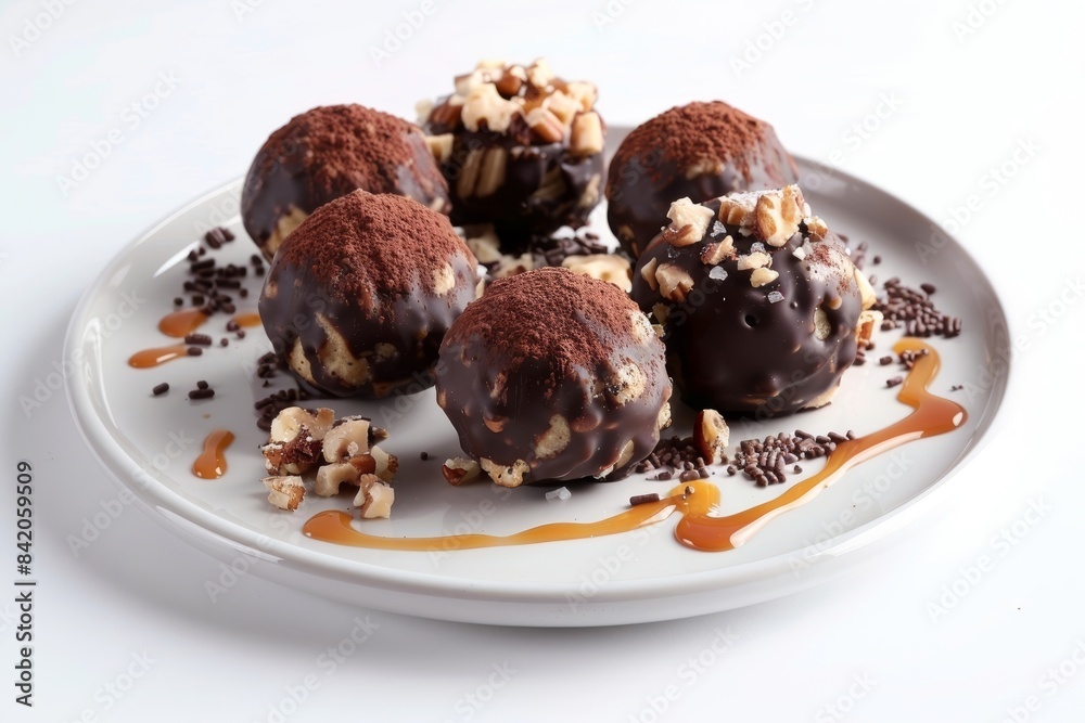 Delectable Banana Bread Truffles with Semisweet Chocolate and Toppings Delectable Banana Bread Truffles with Semisweet Chocolate and Toppings