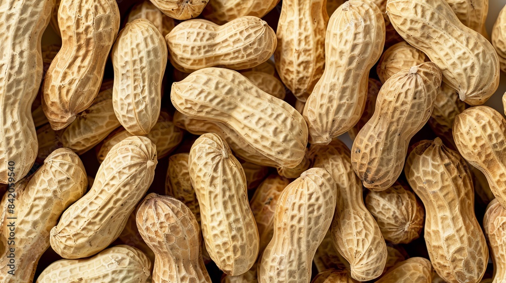 Close Up View of Shelled Peanuts in a Pile background Close Up View of Shelled Peanuts in a Pile background