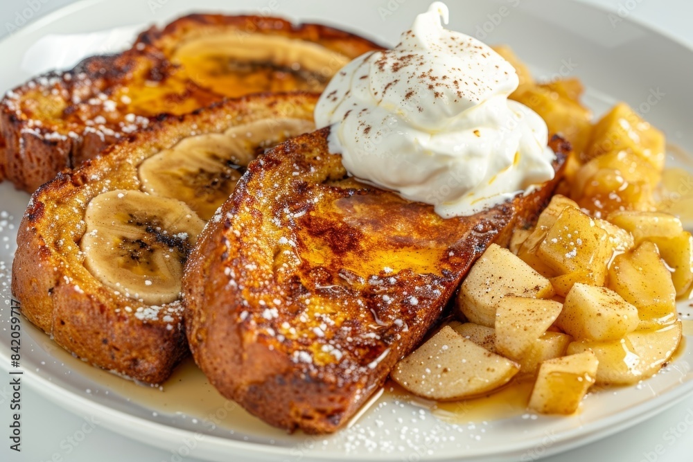 Delectable Banana Bread French Toast with Ripe Bananas and Cinnamon-Scented Batter Delectable Banana Bread French Toast with Ripe Bananas and Cinnamon-Scented Batter