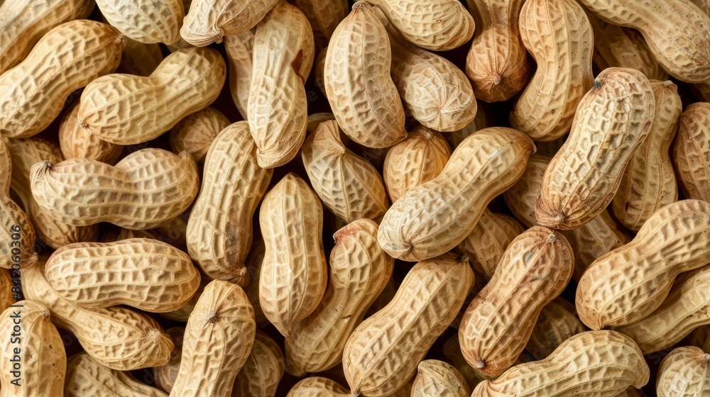 Close Up View of Shelled Peanuts in a Pile background Close Up View of Shelled Peanuts in a Pile background