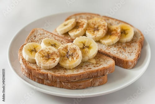 Fruity and Delicious Banana Breakfast Sandwich with Velvety Spread © Mayatnikstudio