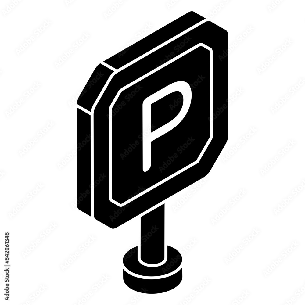 Perfect design icon of parking board Perfect design icon of parking board