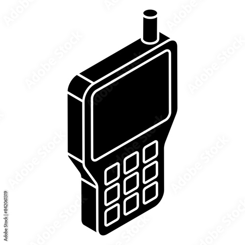 Creative design icon of walkie talkie