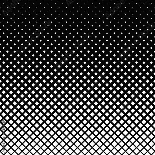 Abstract diagonal square pattern background design - monochrome vector graphic