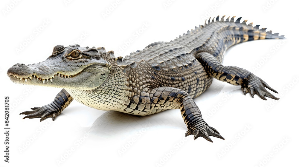 crocodile isolated on white background crocodile isolated on white background