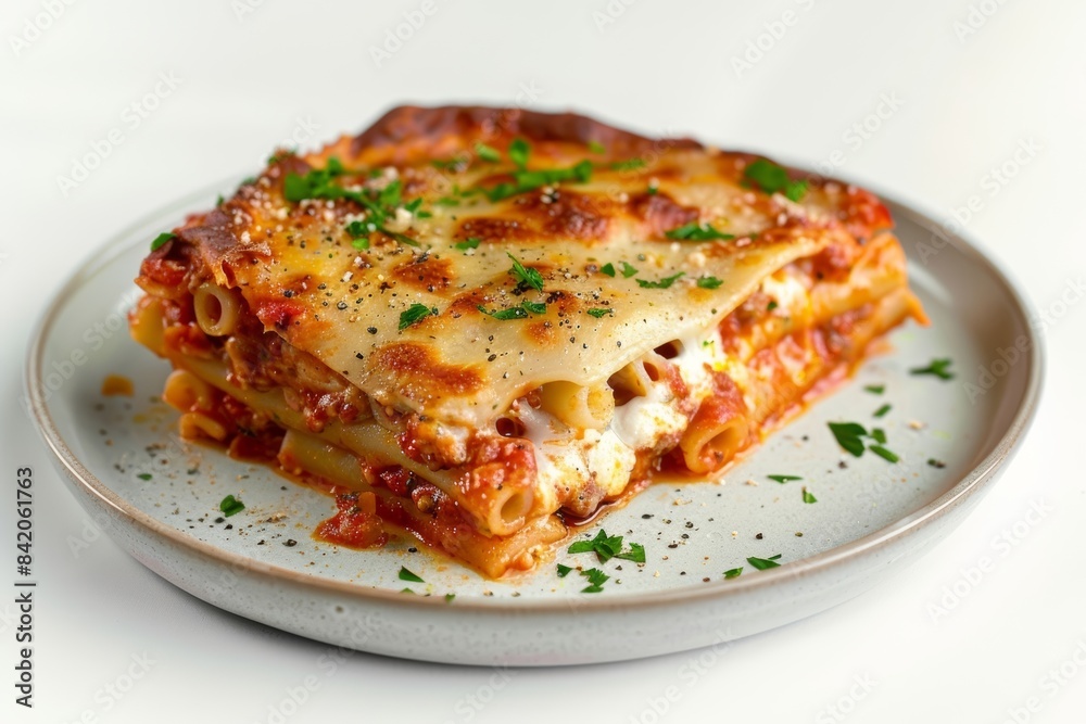 Mouthwatering Baked Ziti with Melted Mozzarella and Fresh Parsley Mouthwatering Baked Ziti with Melted Mozzarella and Fresh Parsley