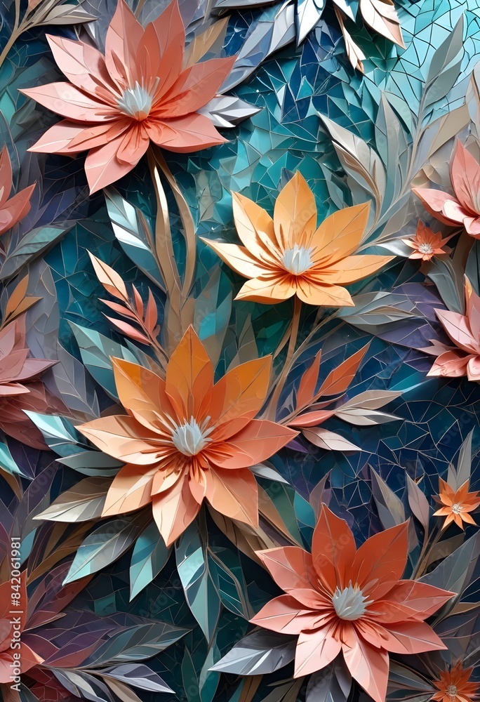 3d floral decorative wallpaper background 3d floral decorative wallpaper background