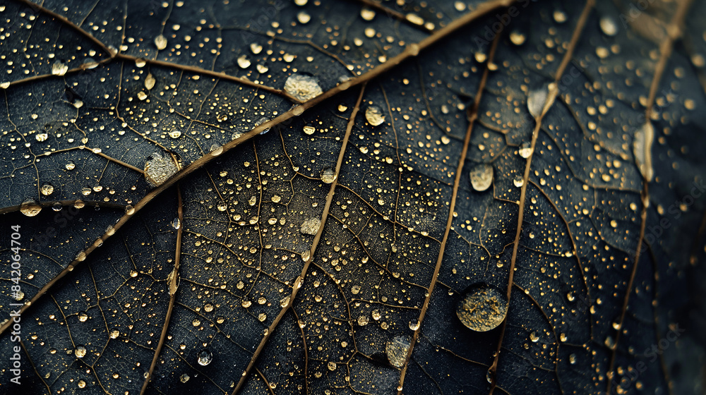 Fototapeta premium leaf skeleton texture, leaf background with veins and cells