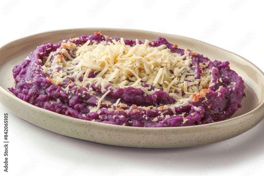 Creamy Purple Mash with Toasted Panko and Shredded Cheese Creamy Purple Mash with Toasted Panko and Shredded Cheese