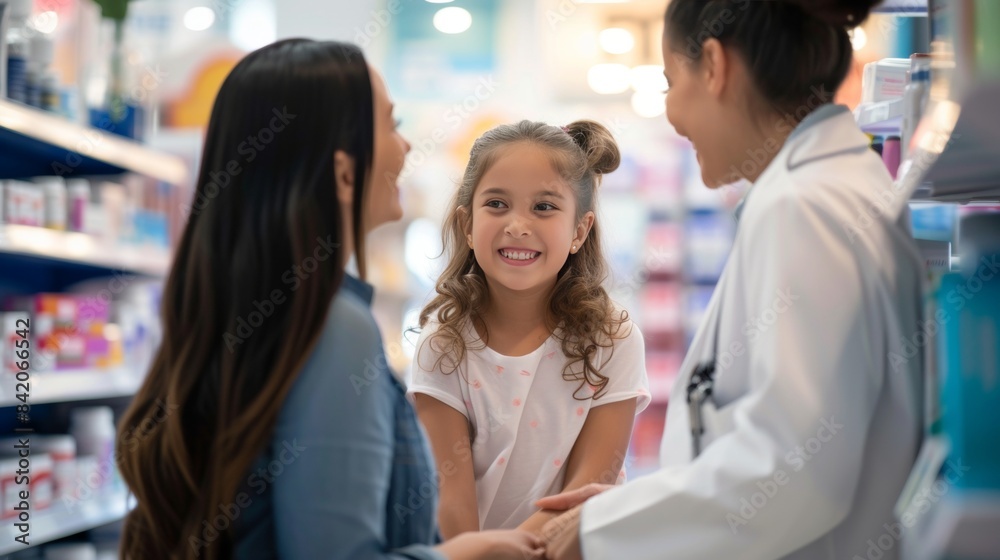 Customer shopping in drug store Customer shopping in drug store