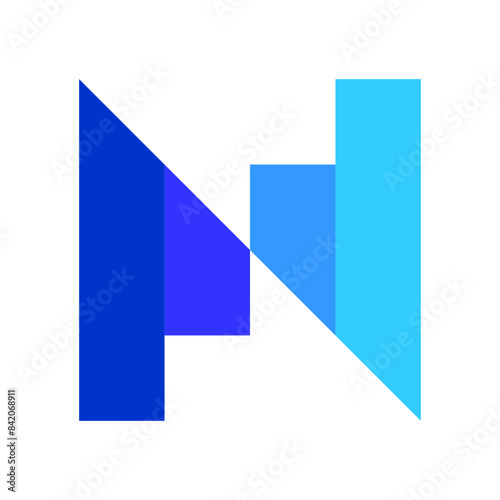 Free Download Abstract Geometric Letter N Stat Analytics Statistics. Blue Sky Blue Gradient Abstract Geometric Letter N Logo Concept Stat Analytics Statistics Style. Usable for Business Logos. Flat Vector Logo - GFXLoad