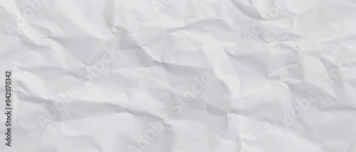 close up white crumpled paper background