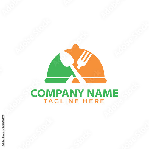 Abstract restaurant for logo design vector editable
