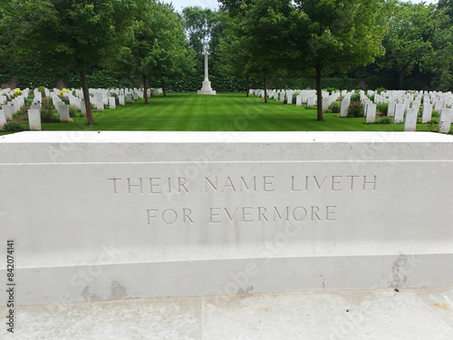 Stonefall Cemetery Harrogate. Commonwealth War Graves and War Memorial photo