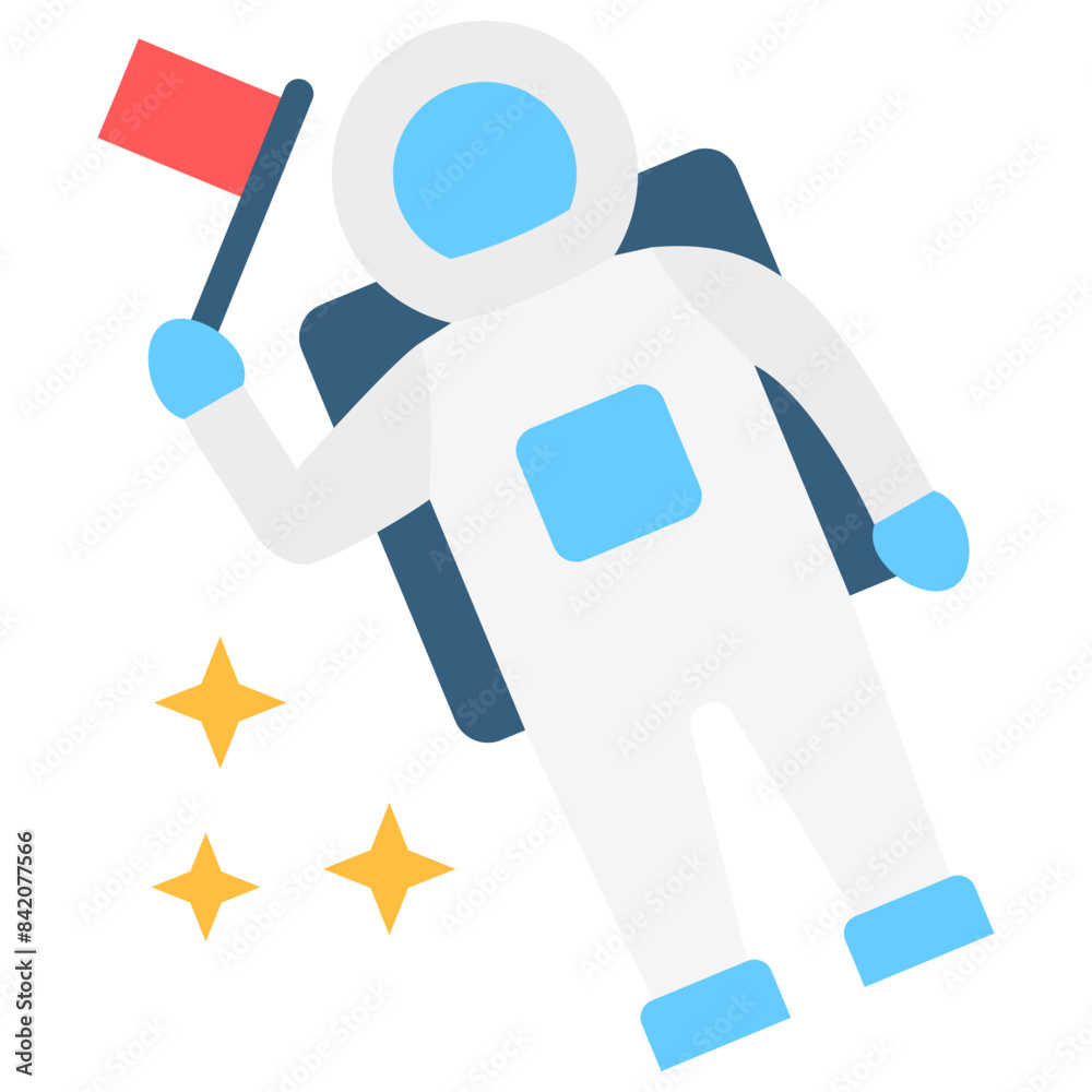 Astronaut multi color icon, related to education and technology theme. use for modern concept, web and app development. Astronaut multi color icon, related to education and technology theme. use for modern concept, web and app development.