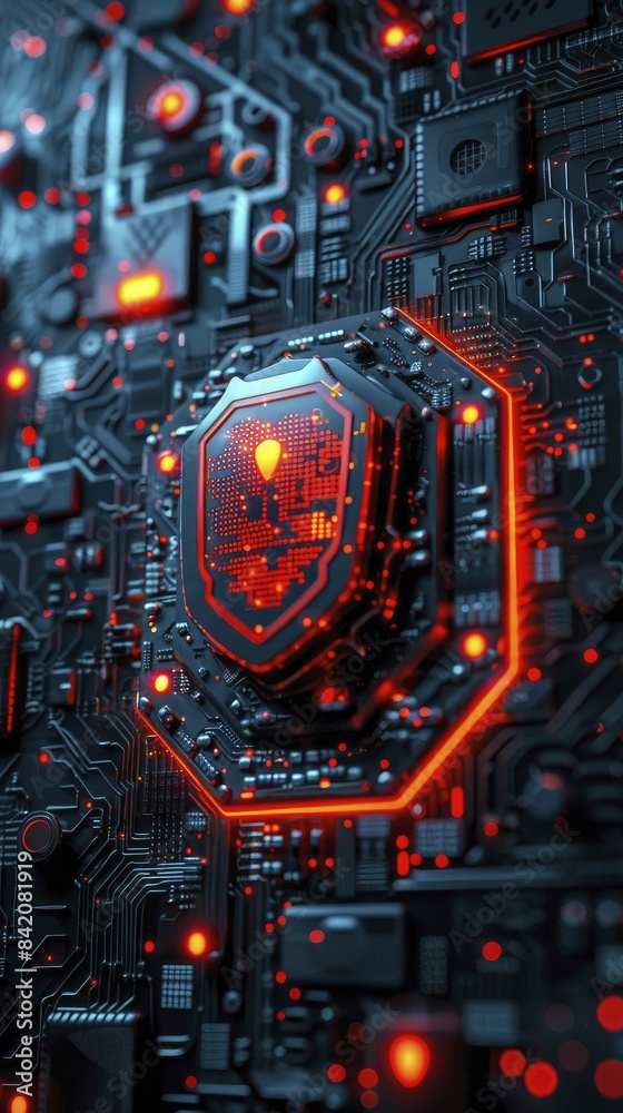 Cyber fortresses in the realm of the internet, abstract view of digital fortresses and shields, dark with neon accents, representing strong cybersecurity. Cyber fortresses in the realm of the internet, abstract view of digital fortresses and shields, dark with neon accents, representing strong cybersecurity.
