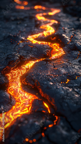 Lava River and Flow