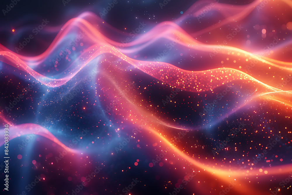 Fototapeta premium High-Tech Futurism: Electric Blue Abstract