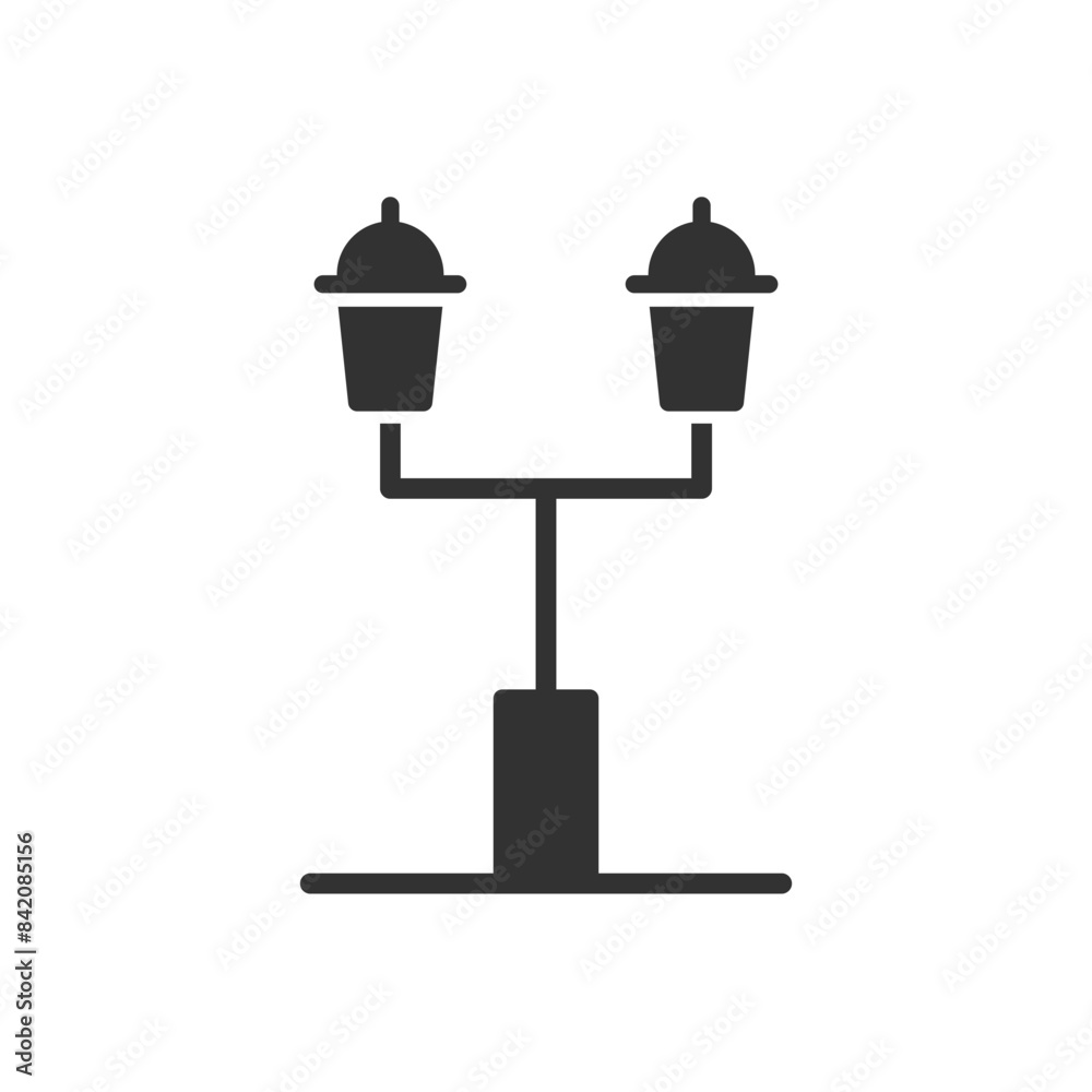 Lamp Post Icon - Street Light Icon