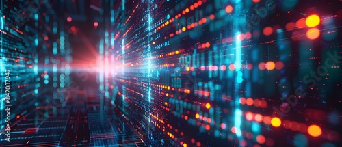 Wallpaper Mural perfect Digital background for tech processe Torontodigital.ca