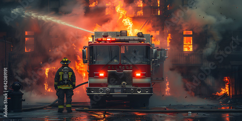 Firefighter Heroics: Emergency Response at the Ready