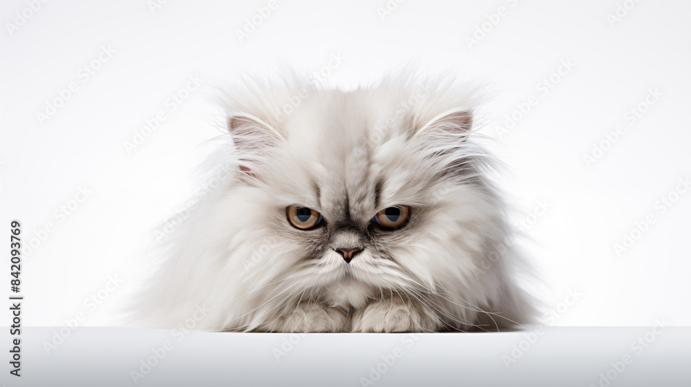 persian cat isolated on white